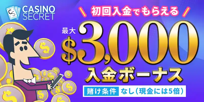 カジノシークレットボーナスイメージ