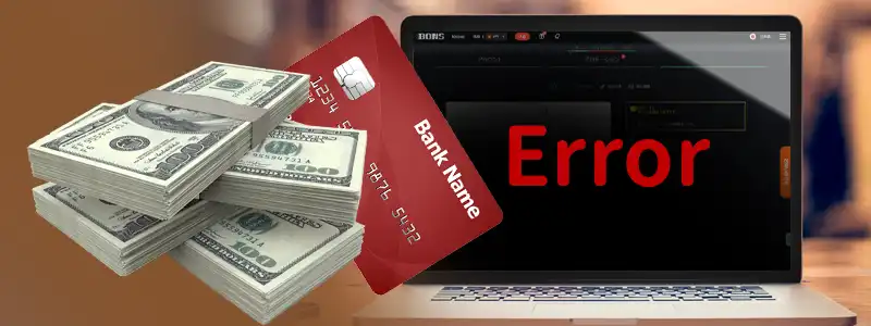 入力した口座情報に誤りがある