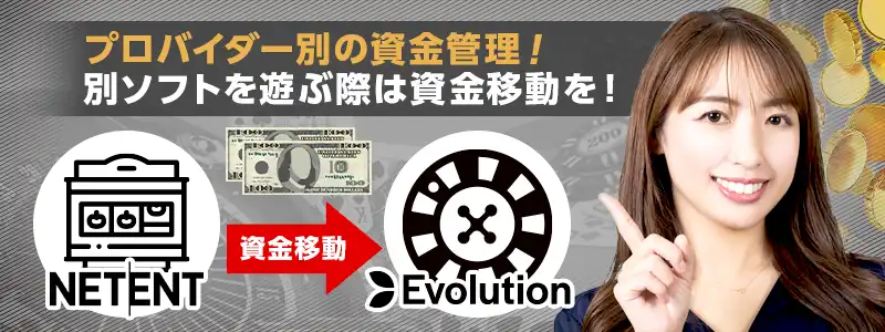 クレジット移動：資金はソフトウェア単位で管理