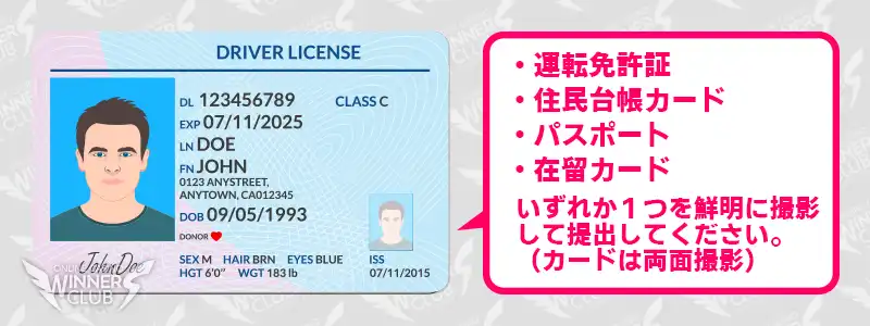 ①本人確認書類