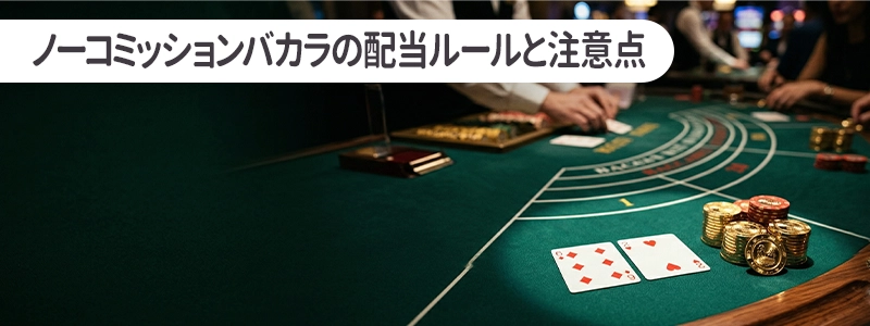 ノーコミッションバカラの配当ルールと注意点