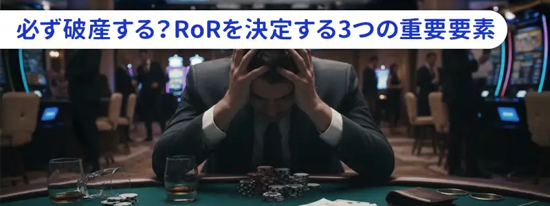 あなたの破産確率（RoR）を決定する3つの重要要素