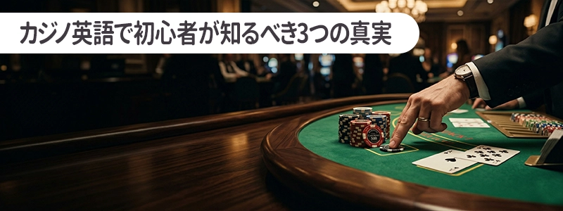 カジノ英語は怖くない！初心者が知るべき3つの真実
