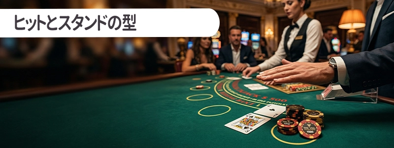 ブラックジャックで必須のヒットとスタンドの型
