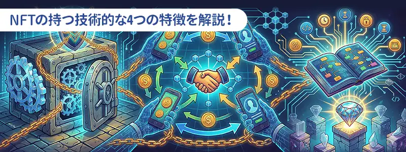NFTが持つ「4つの技術的特徴」とブロックチェーンの役割と仕組み
