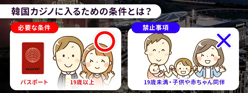 韓国カジノの入場条件