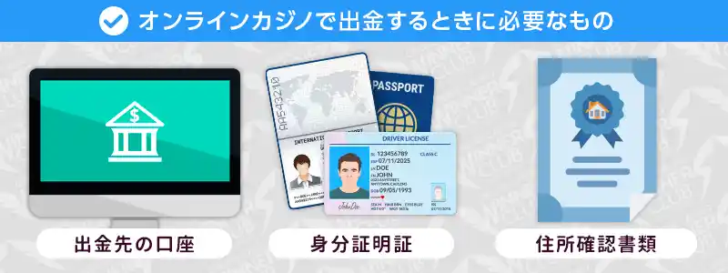 オンラインカジノの出金前に準備するもの