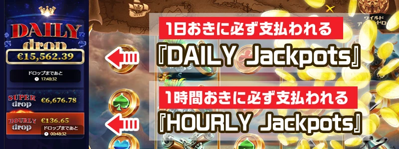 毎日の支払い保証付き・デイリージャックポット