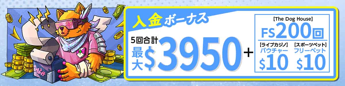 テッドベットの初回入金ボーナス